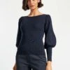 Eva Wool Boat Neck Jumper - Navy 1 Eva Wool Boat Neck Jumper - Navy -Cheap Closet Curation Store AU21 K29 EVA NAVY LS 6634