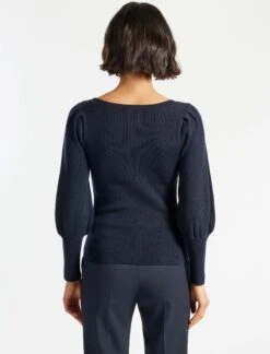 Eva Wool Boat Neck Jumper - Navy -Cheap Closet Curation Store AU21 K29 EVA NAVY LS 6657