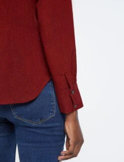 Riley Funnel Neck Blouse - Rust -Cheap Closet Curation Store AU22 B6 RILEY RUST LS 1541