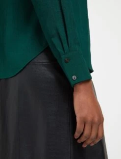 Riley Funnel Neck Blouse - Teal -Cheap Closet Curation Store AU22 B6 RILEY TEAL LS 28479