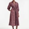 Liberty Organic Cotton Maxi Dress - Pink Shibori Print -Cheap Closet Curation Store AU22 D435 LIBERTY PINKSHIBORI PRINT LS 266