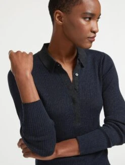 Jonah Wool Jumper - Charcoal Mid Blue Stripe -Cheap Closet Curation Store AU22 K39 JONAH CHARCOAL MID BLUE STRIPE LS 28008