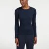 Jackson Wool Skinny Rib Jumper - Black Navy Blue Stripe -Cheap Closet Curation Store AU22 K48 JACKSON BLACK NAVY BLUE STRIPE LS 28347