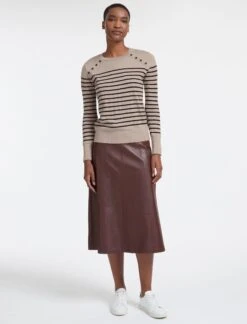 Hailey Wool Jumper - Beige Black Stripe 10 Hailey Wool Jumper - Beige Black Stripe -Cheap Closet Curation Store AU22 K85 HAILEY BEIGE BLACK STRIPE LS 27776
