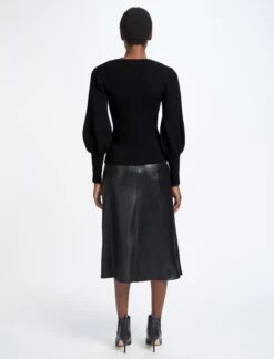 Eva Wool Crew Neck Jumper - Black -Cheap Closet Curation Store AU22 K88 EVA BLACK LS 1491