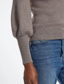 Eva Wool Crew Neck Jumper - Taupe 10 Eva Wool Crew Neck Jumper - Taupe -Cheap Closet Curation Store AU22 K88 EVA TAUPE LS 1226