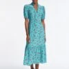 Rebecca Silk Midi Dress - Mint Posy Print 1 Rebecca Silk Midi Dress - Mint Posy Print -Cheap Closet Curation Store AU23 D562 REBECCA MINT POSYPRINT LS 4166