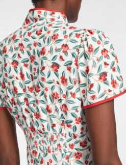 Jacquetta Maxi Dress - White Pink Deco Floral Print -Cheap Closet Curation Store AU23 D573 JACQUETTA WHITEDECOFLORALPRINT 1579