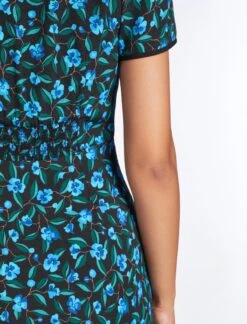 Jacquetta Maxi Dress - Black Blue Deco Floral Print -Cheap Closet Curation Store AU23 D573 JAQUETTA BLACKBLUEDECOFLORALPRINT LS 3941