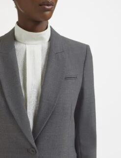 Jamie New Wool Blazer - Mid Grey -Cheap Closet Curation Store AU23 JK45 JAMIE MIDGREY LS 333