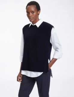 Janice Wool Round Neck Sleeveless Jumper - Navy 11 Janice Wool Round Neck Sleeveless Jumper - Navy -Cheap Closet Curation Store AU23 K129 JANICE NAVY LS0065 258ae33e efa8 4327 aef9 2ab5a04e85bf