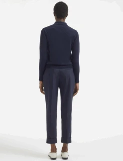 Josie Cashmere Collared Jumper - Navy -Cheap Closet Curation Store AU23 K142 JOSIE NAVY LS 592