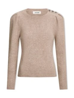 Joss Alpaca Jumper - Taupe -Cheap Closet Curation Store AU23 K149 JOSS TAUPE CO