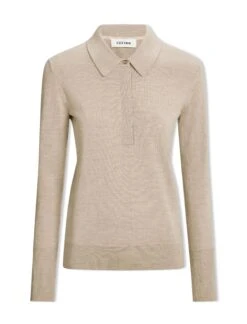Josie Wool Collared Jumper - Taupe -Cheap Closet Curation Store AU23 K24 JOSIE TAUPE CO