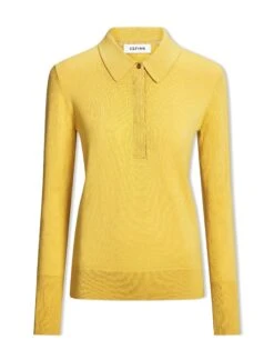 Josie Wool Collared Jumper - Yellow -Cheap Closet Curation Store AU23 K24 JOSIE YELLOW CO