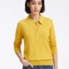 Josie Wool Collared Jumper - Yellow