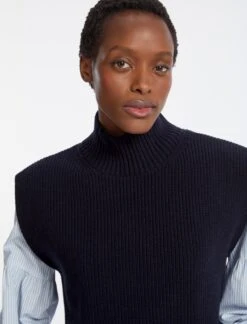 Janice Cashmere Blend Funnel Neck Sleeveless Jumper - Navy 11 Janice Cashmere Blend Funnel Neck Sleeveless Jumper - Navy -Cheap Closet Curation Store AU23 K25 JANICE NAVY LS 4321 cdf86acc ac1e 48e6 8e2d 9d05f7d2a0af