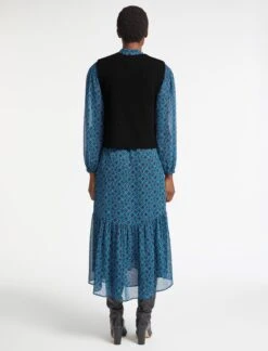 Janie Wool Round Neck Sleeveless Jumper - Black -Cheap Closet Curation Store AU23 K57 JANIE BLACK LS 3124