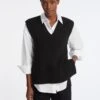 Janice Wool V Neck Sleeveless Jumper - Black -Cheap Closet Curation Store AU23 K58 JANICE BLACK LS 4704 57fb2525 9f81 4941 ad3f c9de896550da
