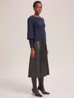 Eva Wool Crew Neck Jumper - Denim Blue 15 Eva Wool Crew Neck Jumper - Denim Blue -Cheap Closet Curation Store AU23 K88 EVA DENIMBLUE LS 41406