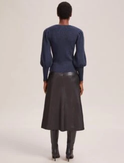 Eva Wool Crew Neck Jumper - Denim Blue 16 Eva Wool Crew Neck Jumper - Denim Blue -Cheap Closet Curation Store AU23 K88 EVA DENIMBLUE LS 41463