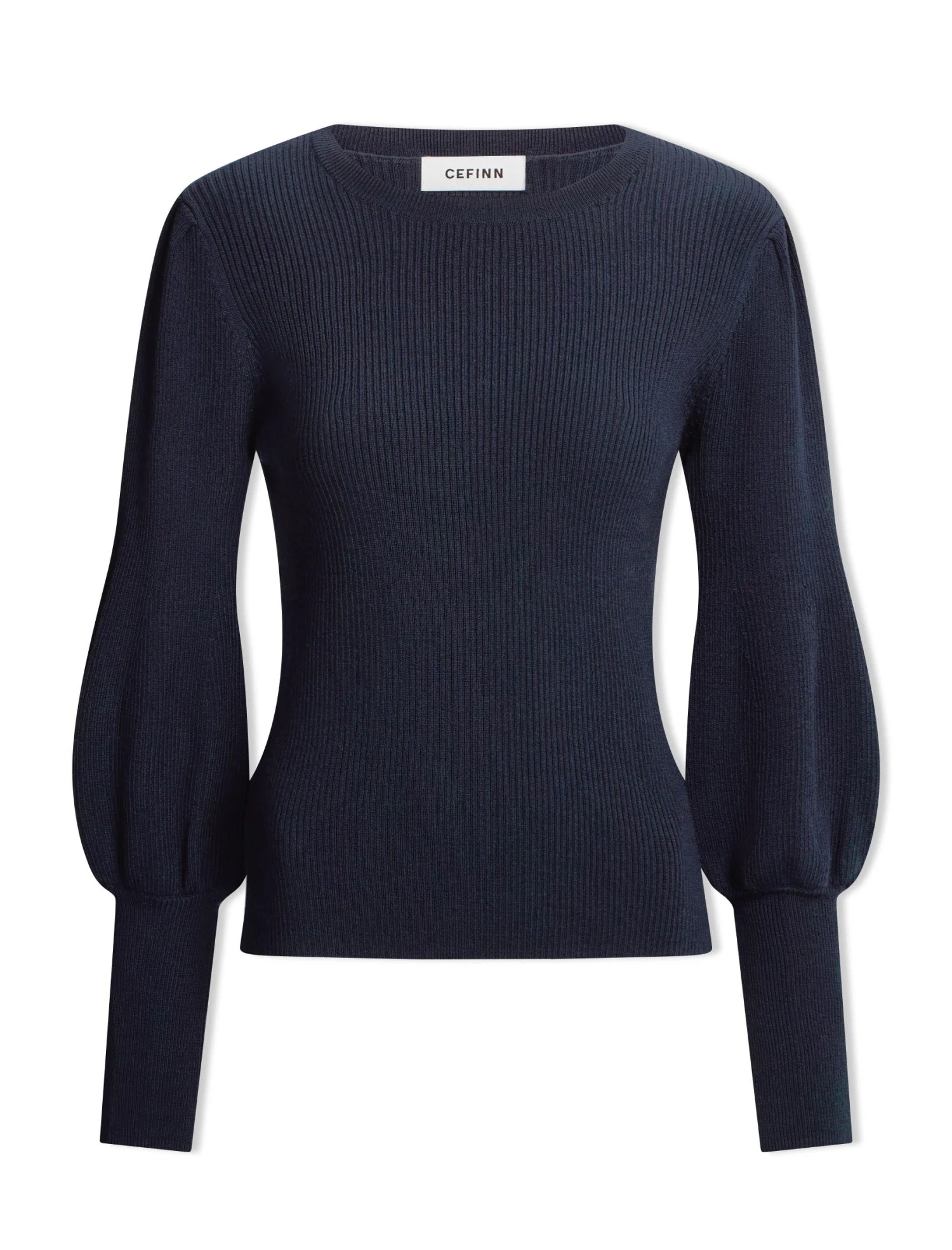 Eva Wool Crew Neck Jumper - Navy 8 Eva Wool Crew Neck Jumper - Navy - Image 6