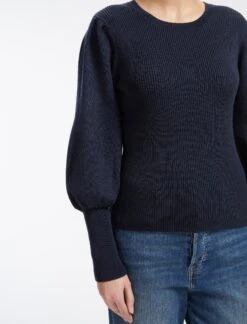 Eva Wool Crew Neck Jumper - Navy 11 Eva Wool Crew Neck Jumper - Navy -Cheap Closet Curation Store AU23 K88 EVA NAVY LS 13681