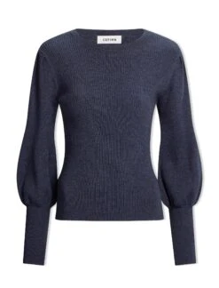 Eva Wool Crew Neck Jumper - Denim Blue 17 Eva Wool Crew Neck Jumper - Denim Blue -Cheap Closet Curation Store AU23 K89 EVA DENIMBLUE CO