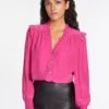 Stella Silk Shirt - Hot Pink -Cheap Closet Curation Store AU23 S46 STELLA HOTPINK LS 111