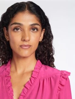 Stella Silk Shirt - Hot Pink -Cheap Closet Curation Store AU23 S46 STELLA HOTPINK LS 131