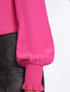 Stella Silk Shirt - Hot Pink -Cheap Closet Curation Store AU23 S46 STELLA HOTPINK LS 146