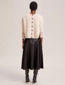 Sierra Leather A Line Maxi Skirt - Black -Cheap Closet Curation Store AU23 SK166 SIERRA BLACK LS 42011