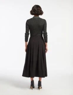 Sophia Techni Voile Maxi Skirt - Black -Cheap Closet Curation Store AU23 SK168 SOPHIA BLACK LS 15156