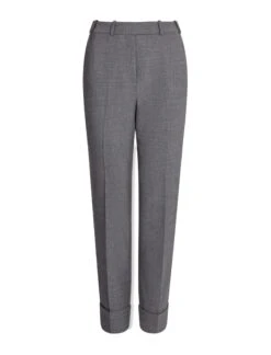 Clement New Wool Turn Up Trouser - Mid Grey 15 Clement New Wool Turn Up Trouser - Mid Grey -Cheap Closet Curation Store AU23 TR76 CLEMENT MIDGREY COcopy