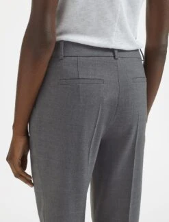 Clement New Wool Turn Up Trouser - Mid Grey 13 Clement New Wool Turn Up Trouser - Mid Grey -Cheap Closet Curation Store AU23 TR76 CLEMENT MIDGREY LS 509