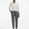 Clement New Wool Easy Waist Turn Up Trouser - Mid Grey -Cheap Closet Curation Store AU23 TR77 CLEMENT MIDGREY LS 409