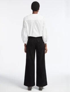 Hayden Corduroy Wide Leg Trouser - Black -Cheap Closet Curation Store AU23 TR82 HAYDEN BLACK LS 3969