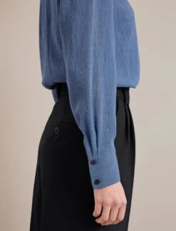 Riley Funnel Neck Blouse - Cornflower Blue 15 Riley Funnel Neck Blouse - Cornflower Blue -Cheap Closet Curation Store AU24 B6 RILEY CORNFLOWERBLUE LS 24462