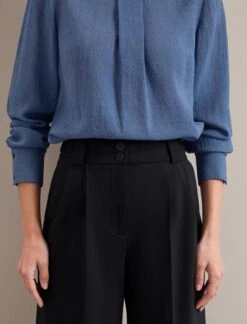 Riley Funnel Neck Blouse - Cornflower Blue 13 Riley Funnel Neck Blouse - Cornflower Blue -Cheap Closet Curation Store AU24 B6 RILEY CORNFLOWERBLUE LS 24519