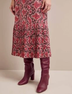 Tibi Maxi Dress - Pink Snakeskin Print -Cheap Closet Curation Store AU24 D653 TIBI PINKSNAKESKINPRINT LS 1302