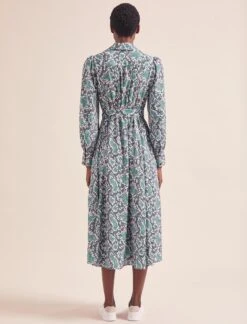 Odette Maxi Dress - Green Snakeskin Print -Cheap Closet Curation Store AU24 D661 ODETTE GREENSNAKESKINPRINT LS 19166