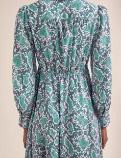 Odette Maxi Dress - Green Snakeskin Print -Cheap Closet Curation Store AU24 D661 ODETTE GREENSNAKESKINPRINT LS 19169