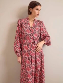 Odette Maxi Dress - Pink Snakeskin Print -Cheap Closet Curation Store AU24 D661 ODETTE PINKSNAKESKINPRINT LS 25608