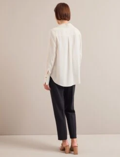 Spencer Silk Shirt - Cream -Cheap Closet Curation Store AU24 S90 SPENCER CREAM LS 0011