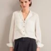 Spencer Silk Shirt - Cream -Cheap Closet Curation Store AU24 S90 SPENCER CREAM LS 0092