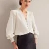 Stella Silk Shirt - Cream -Cheap Closet Curation Store AU24 S95 STELLA CREAM LS 0959