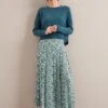 Sienna Maxi Skirt - Green Snakeskin Print -Cheap Closet Curation Store AU24 SK183 SIENNA GREENSNAKESKINPRINT LS 25628
