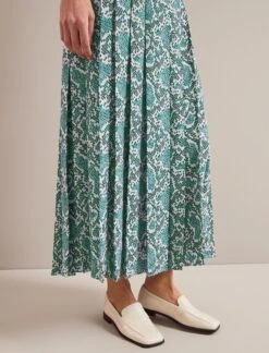 Sienna Maxi Skirt - Green Snakeskin Print -Cheap Closet Curation Store AU24 SK183 SIENNA GREENSNAKESKINPRINT LS 25725