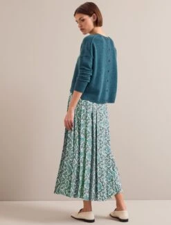Sienna Maxi Skirt - Green Snakeskin Print -Cheap Closet Curation Store AU24 SK183 SIENNA GREENSNAKESKINPRINT LS 25752