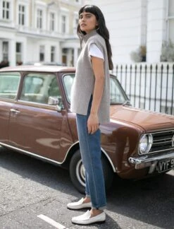 Janice Cashmere Blend Funnel Neck Sleeveless Jumper - Taupe 10 Janice Cashmere Blend Funnel Neck Sleeveless Jumper - Taupe -Cheap Closet Curation Store Janice cashmere d7ae62a5 82ed 453c a5a7 57e69970eaf5